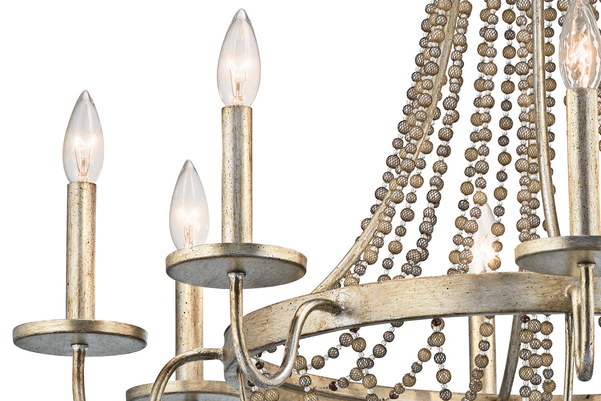 Kichler 43812 Birkdale 30.5" 8 Light Chandelier - Gold