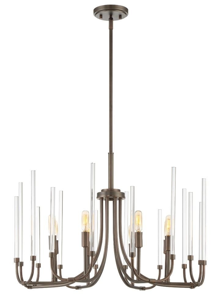 Designers Fountain Laretto Satin Copper Bronze 8 Light Chandelier, 91788-SCB