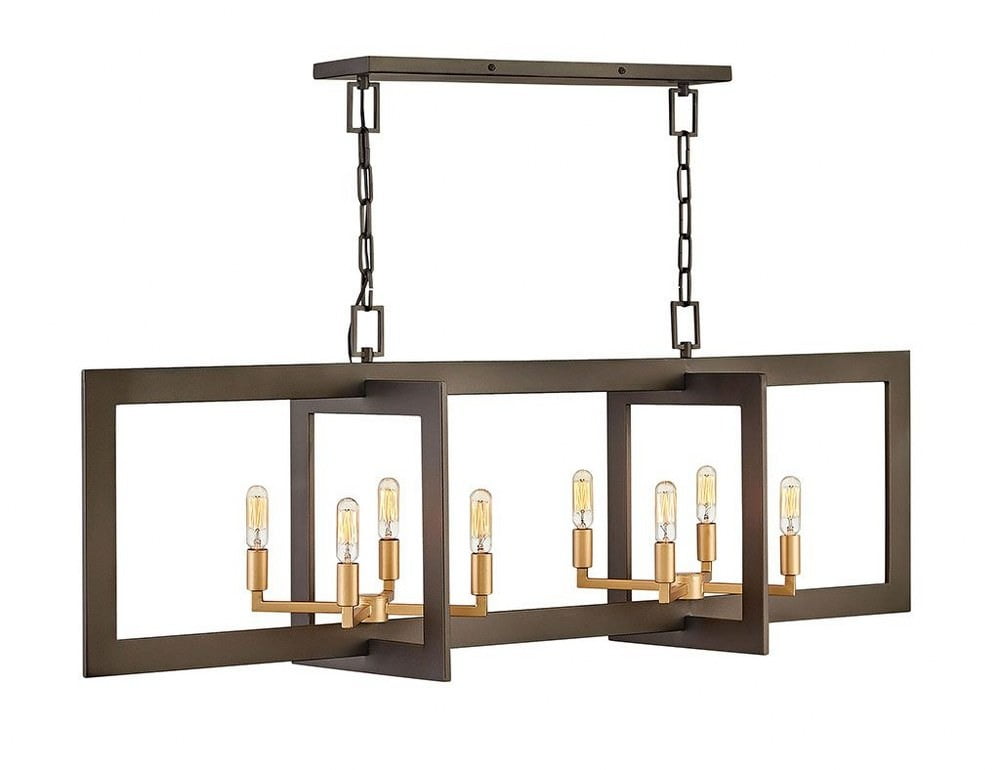 Hinkley Lighting - Eight Light Chandelier - Anders - Eight Light Linear