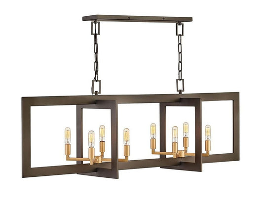 Hinkley Lighting - Eight Light Chandelier - Anders - Eight Light Linear