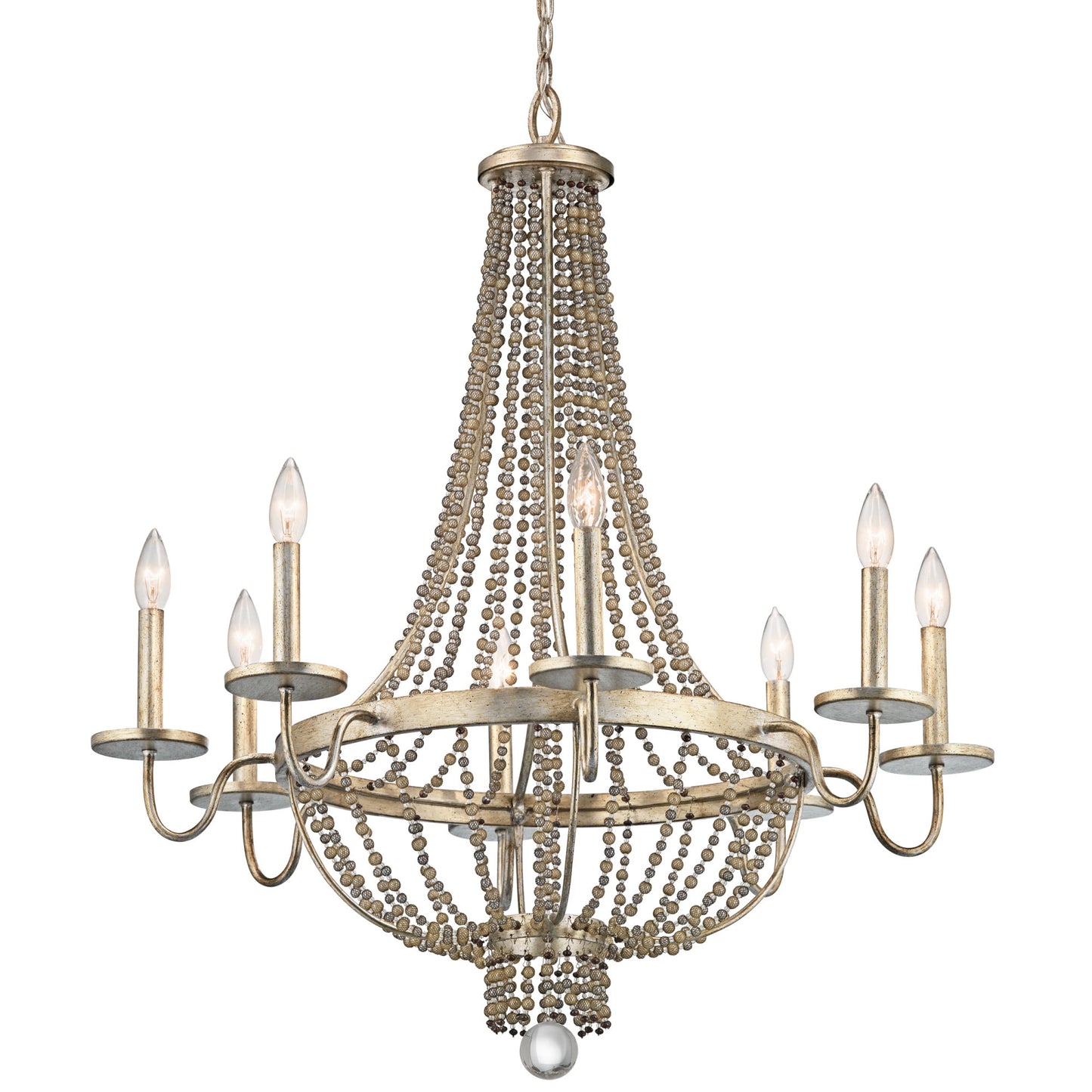 Kichler 43812 Birkdale 30.5" 8 Light Chandelier - Gold